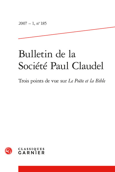 Bulletin de la Société Paul Claudel