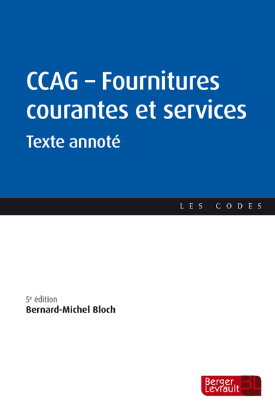 CCAG - Fournitures courantes et services (5e éd.)