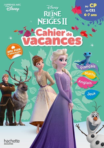 Disney - Reine Des Neiges - Du Cp Au Ce1 - Cahier De Vacances 2024