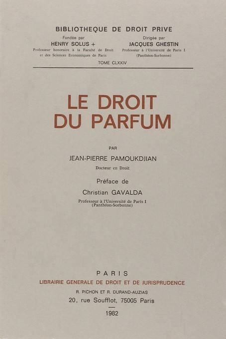 Le Droit Du Parfum