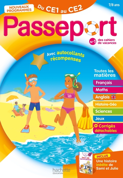 Passeport - Du CE1 au CE2 7/8 ans - Cahier de vacances 2024