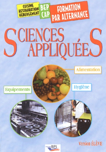 Sciences Appliquees Alimentation Equipements Hygiene