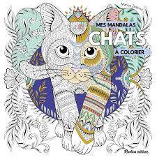 Mandalas à colorier : chats