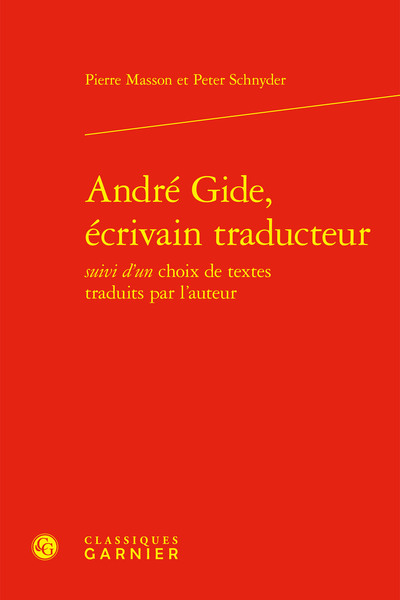 André Gide, écrivain traducteur