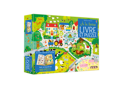 Coffret A la ferme (Livre et puzzle) - Kirsteen Robson