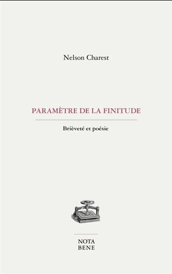 Parametre De La Finitude. Brievete Et Poesie