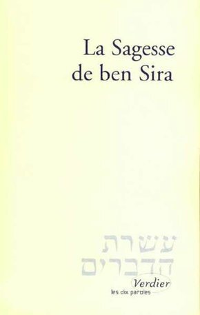 La sagesse de Ben Sira