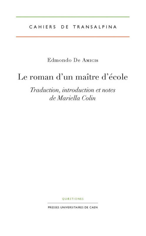 Le roman d'un maître d'école