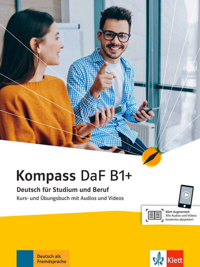 Kompass DaF B1+ - Livre + cahier d'activités + audio et video téléchargeables - Collectif