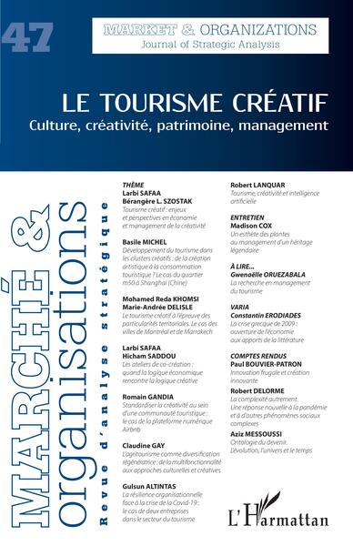 Le tourisme créatif - Dimitri Uzunidis