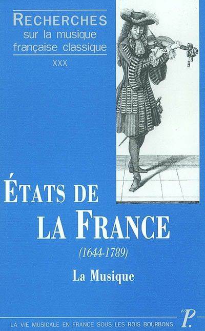 Recherches sur la musique française classique.... Volume 30