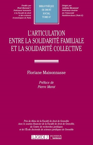 l'articulation entre la solidarité familiale et la solidarité collective - Floriane Maisonnasse