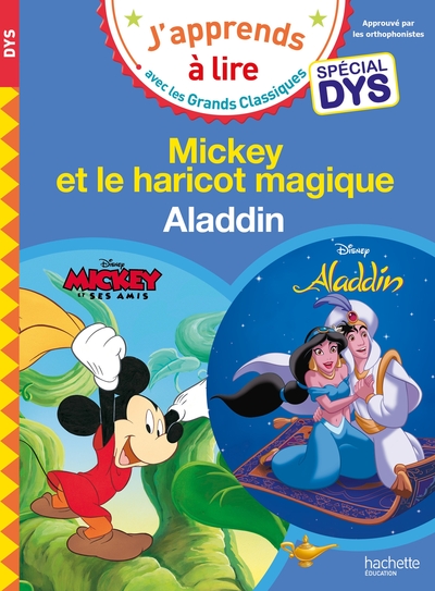 Disney - Mickey et le haricot magique / Aladdin - Spécial DYS (dyslexie)