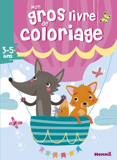 Mon gros livre de coloriage (Renard et loup)