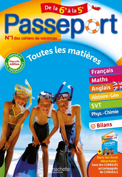 Passeport - Toutes les matières - De la 6e à la 5e - Cahier de vacances 2024 - Philippe Rousseau