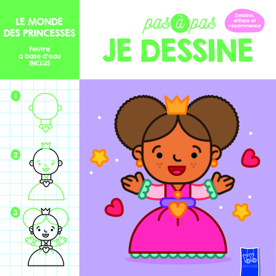 Le monde des princesses - Pas à pas de dessine