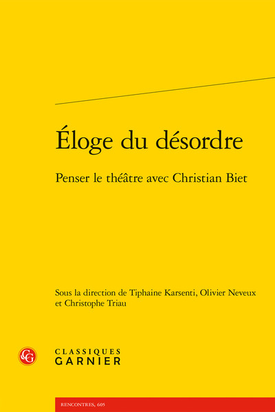 Éloge du désordre