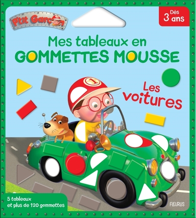 Mes tableaux en gommettes mousse - Les voitures - Nesme Alexis