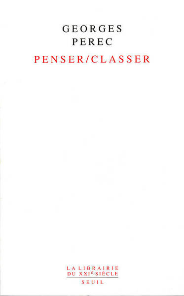 Penser-Classer