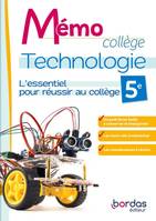 Mémo Collège - Technologie 5e - 2024 - Cahier - élève - Fabrice Béthune