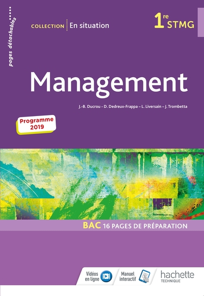 En Situation Management 1re Stmg - Livre Élève - Éd. 2019