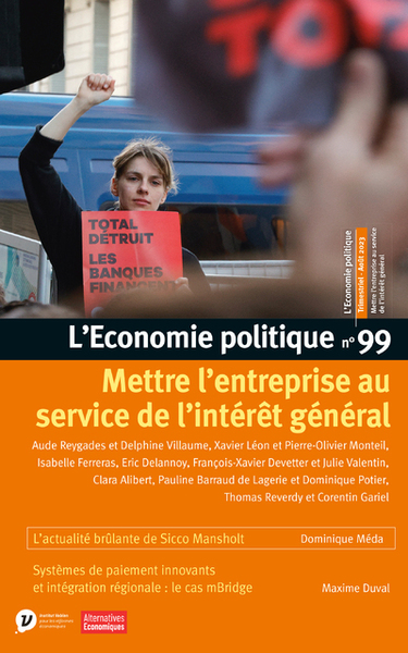 L'Economie politique N° 99, août 2023 Volume 99