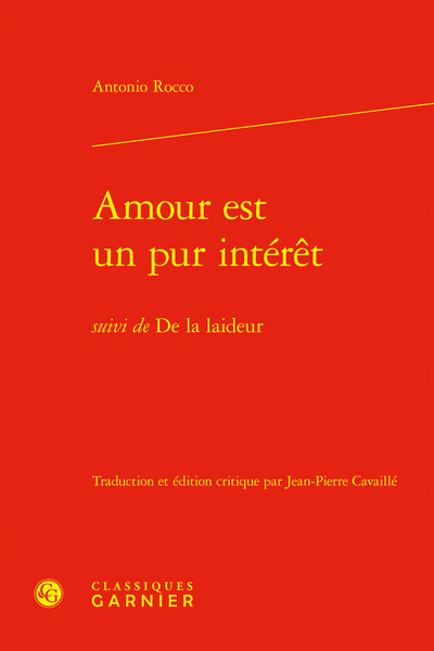 Amour est un pur intérêt