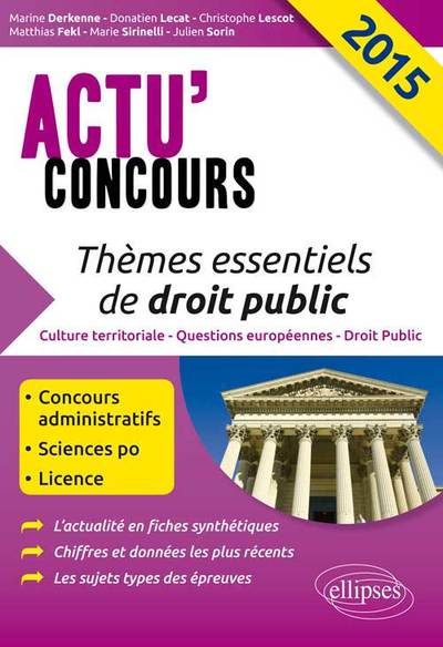 Thèmes essentiels de droit public - 2015