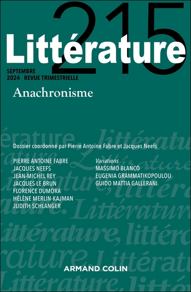 Littérature N° 215 3/2023 Volume 2023