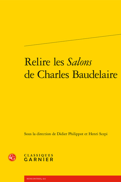 Relire les Salons de Charles Baudelaire