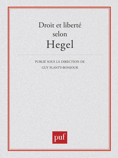 Droit et liberté selon Hegel