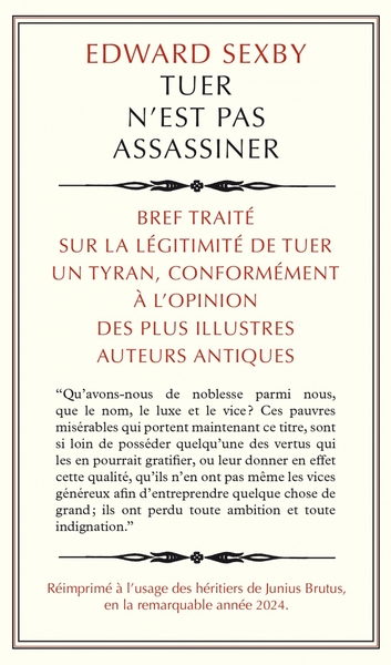 Tuer n'est pas assassiner