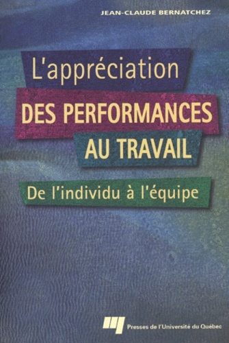 L'appréciation des performances au travail