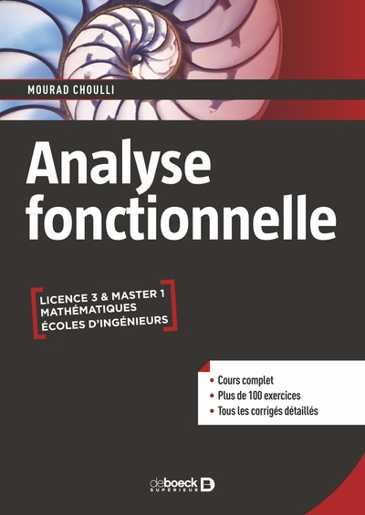 Analyse Fonctionnelle, Cours Et Exercices Corrigés - Licence • Master • Écoles D’Ingénieurs