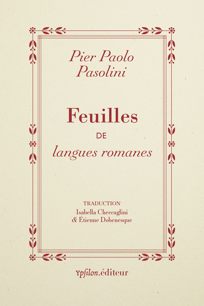 Feuilles de langues romanes - Pier Paolo Pasolini