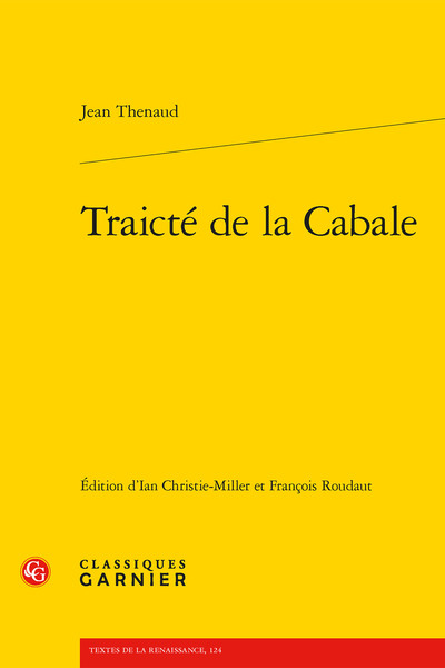 Traicté de la Cabale - Jean Thenaud