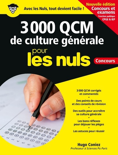 3 000 QCM de Culture générale pour les Nuls Concours - NE - Hugo Coniez