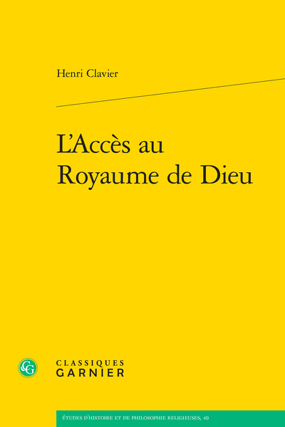 L'Accès au Royaume de Dieu