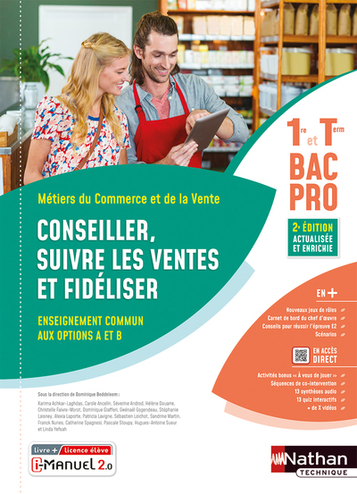 Conseiller, suivre les ventes et fidéliser - Options A/B - 1ère/Term Bac pro - Livre + licence élève 2023 - Christelle Faivre-Morot