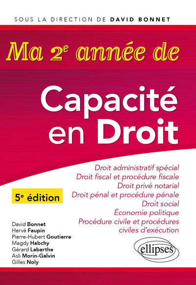 Ma 2e année de capacité en droit
