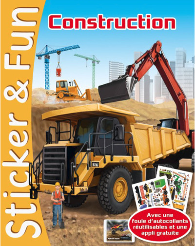 Construction Sticker And Fun - 2 En 1