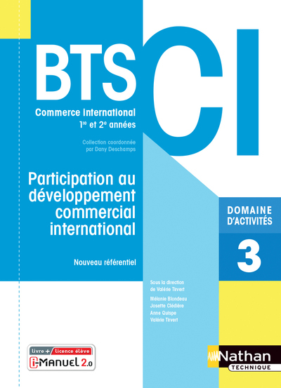 Participation au développement commercial international - BTS CI Livre + licence élève 2021