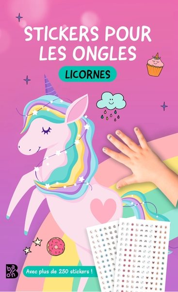 Stickers pour les ongles: Les licornes - Xxx