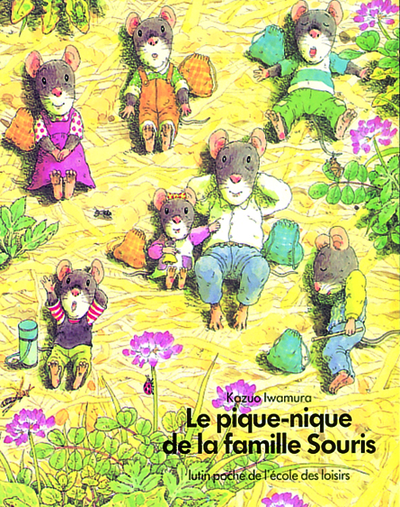 Le pique-nique de la famille souris