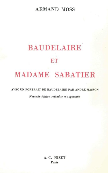 Baudelaire et Madame Sabatier