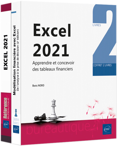 Excel 2021 - Coffret de 2 livres : Apprendre et concevoir des tableaux financiers