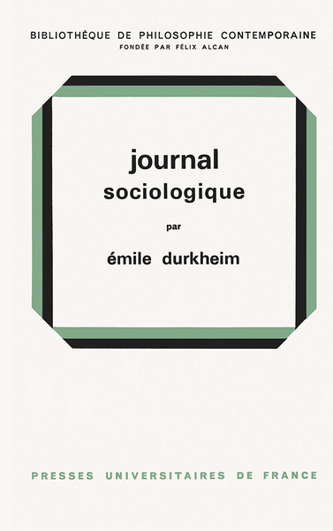 Journal sociologique - Émile Durkheim