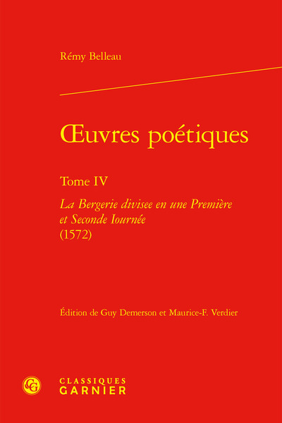 Oeuvres poétiques - Volume 4