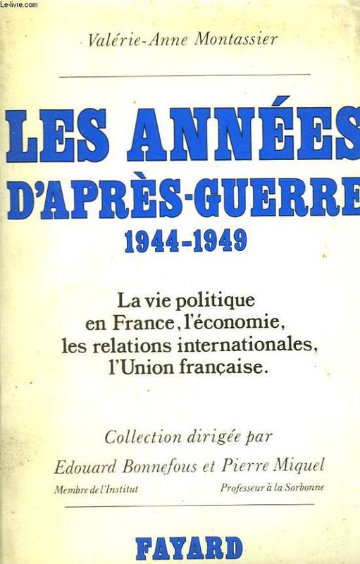 Les Années d'après-guerre