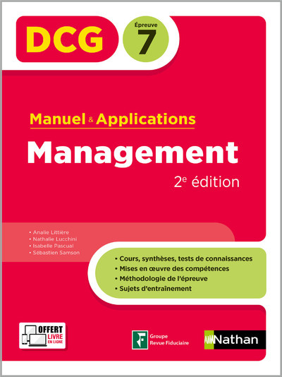 Management - DCG - Epreuve 7 - Manuel et applications - 2024